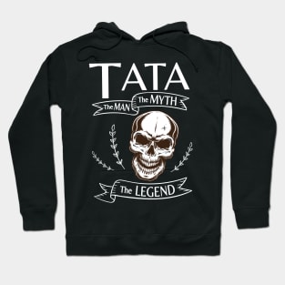 Tata The Man The Myth The Legend Happy Father Halloween Day Skeleton Lover Fans Hoodie